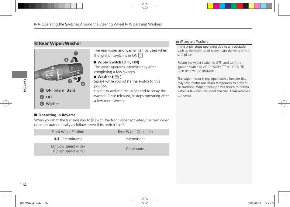 P.114,268, 2011 cr-z | HONDA 2011 CR-Z User Manual | Page 115 / 332