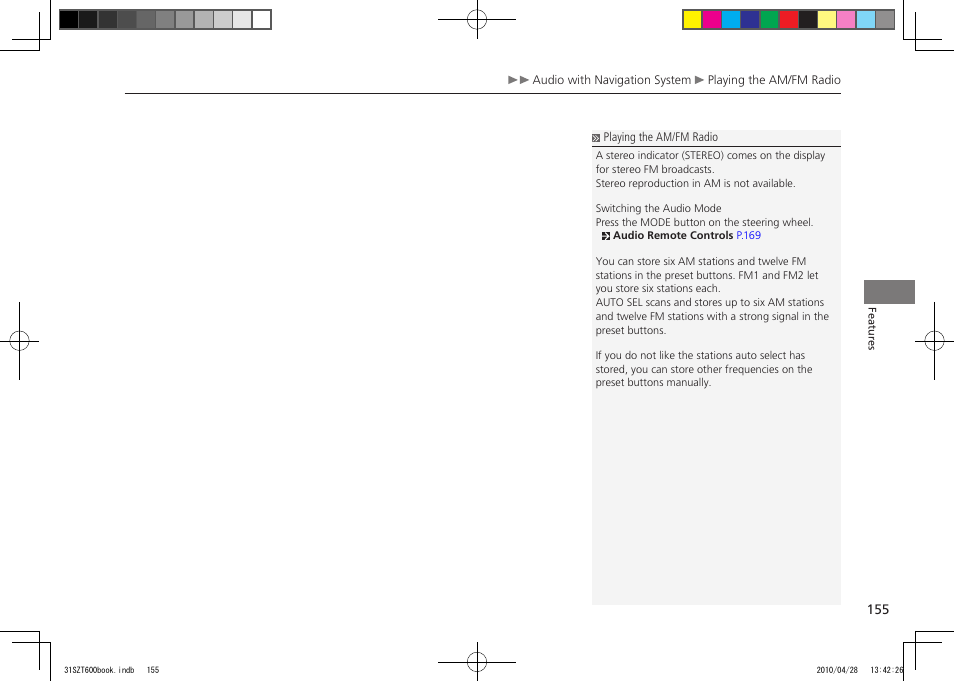 2011 cr-z | HONDA 2011 CR-Z User Manual | Page 156 / 332