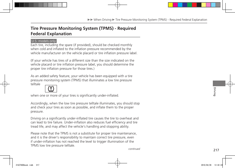 2011 cr-z | HONDA 2011 CR-Z User Manual | Page 218 / 332