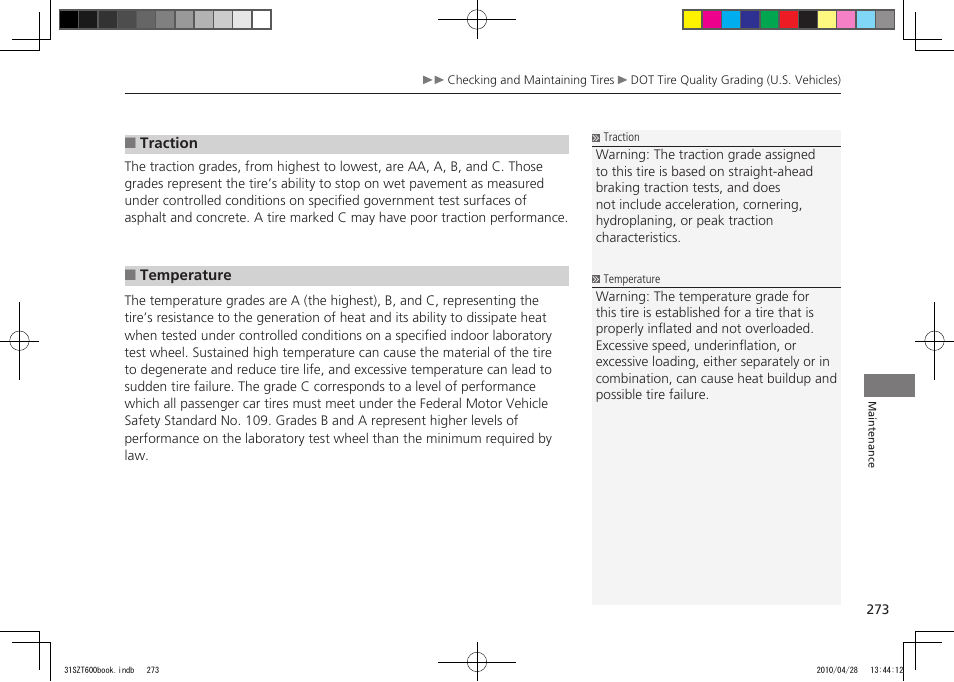 HONDA 2011 CR-Z User Manual | Page 274 / 332