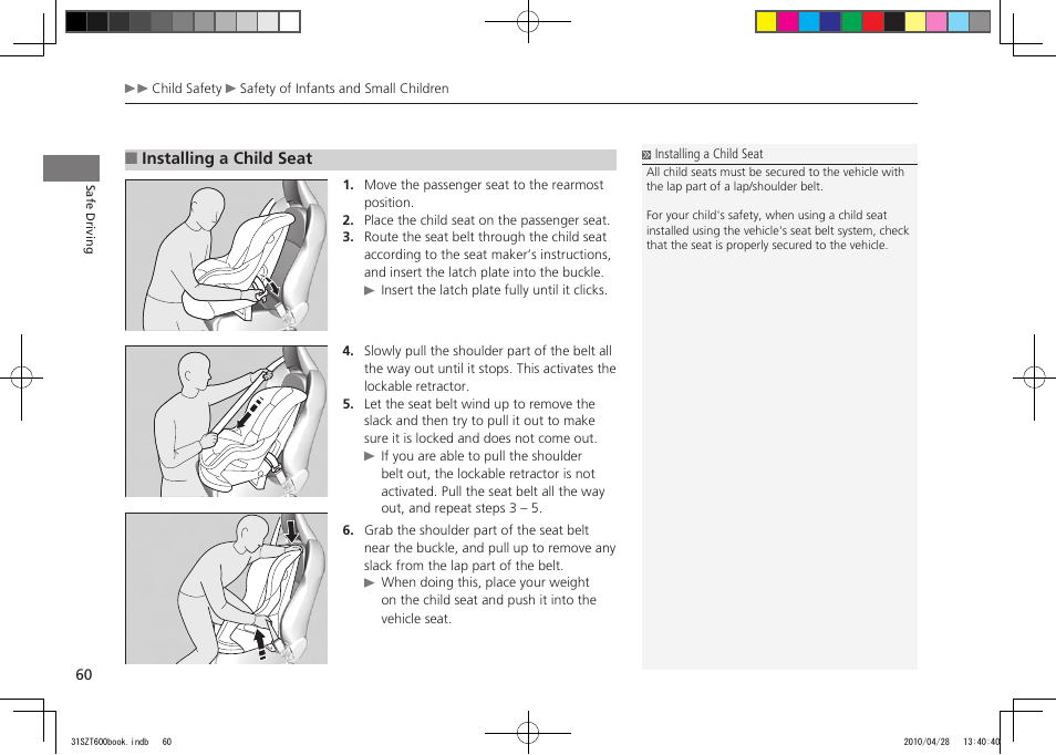 2011 cr-z | HONDA 2011 CR-Z User Manual | Page 61 / 332
