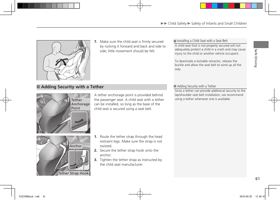 2011 cr-z | HONDA 2011 CR-Z User Manual | Page 62 / 332