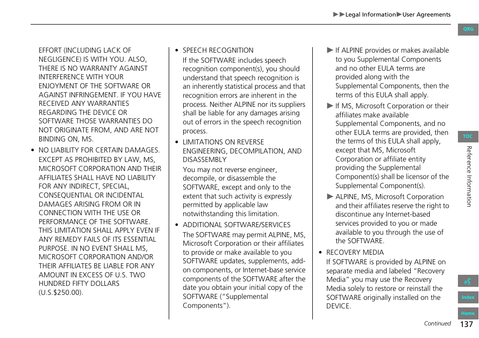 HONDA 2013 Accord Navigation User Manual | Page 138 / 152