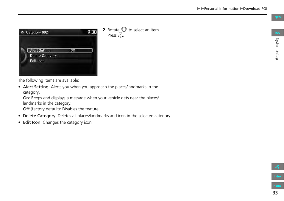HONDA 2013 Accord Navigation User Manual | Page 34 / 152