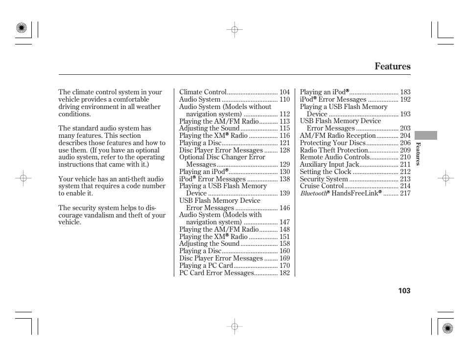 Features | HONDA 2011 Civic Hybrid User Manual | Page 109 / 374