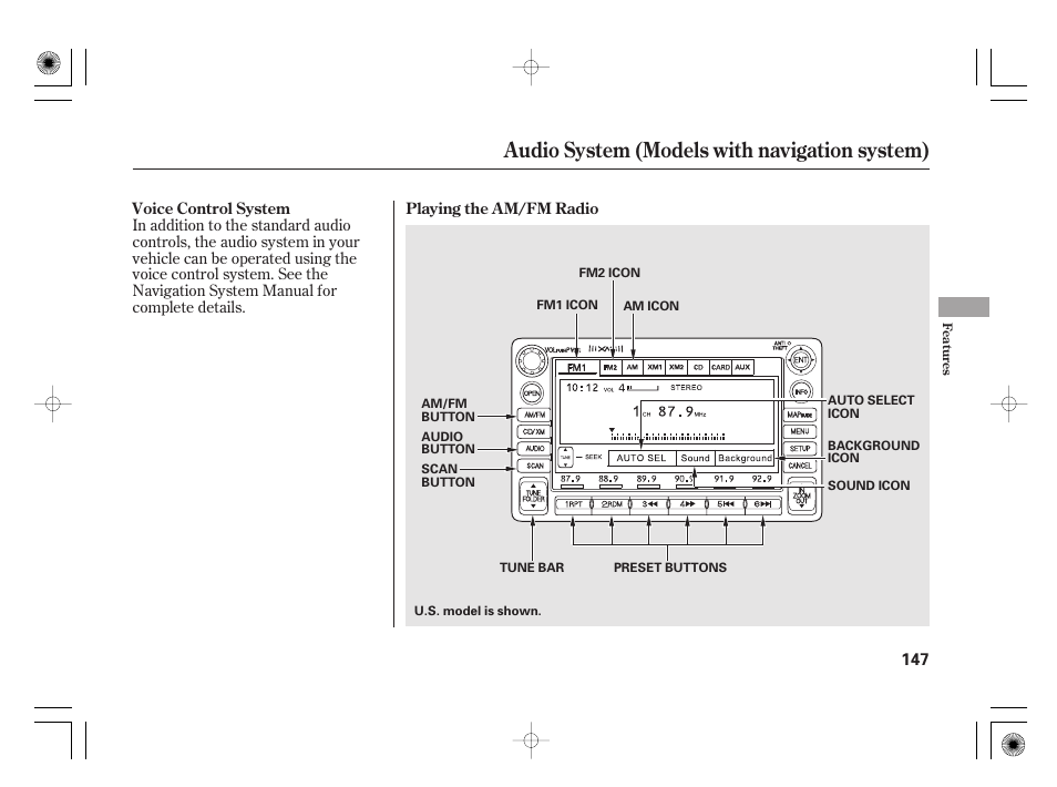 Audio system (models with navigation system) | HONDA 2011 Civic Hybrid User Manual | Page 153 / 374