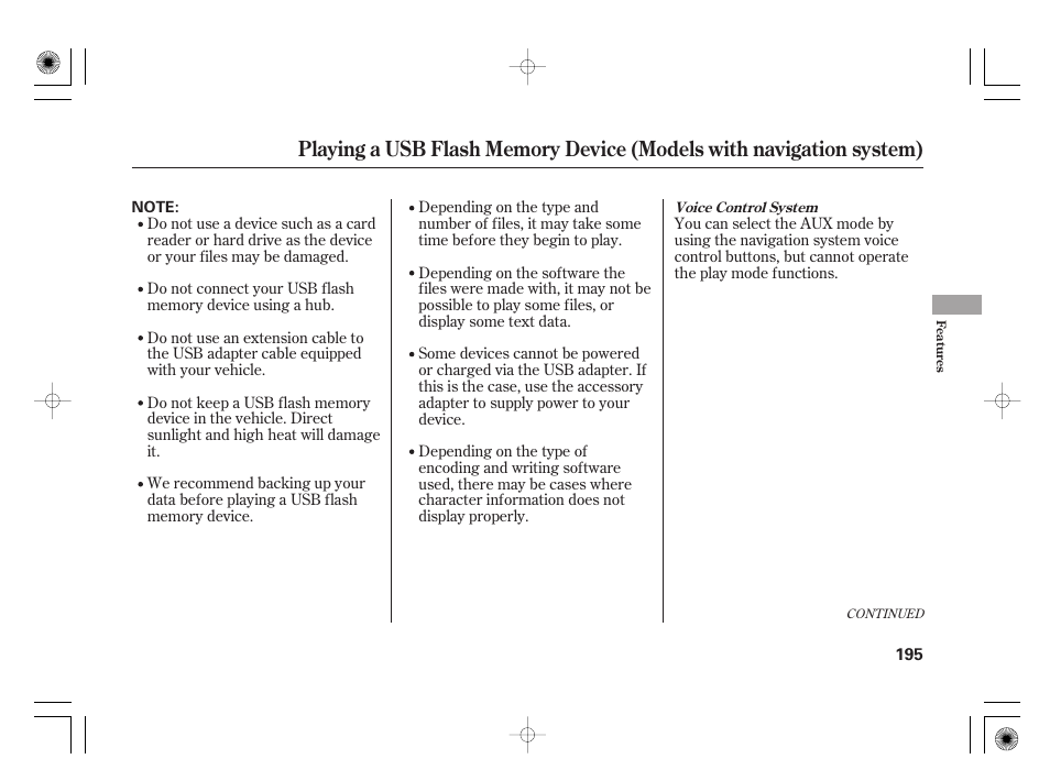 HONDA 2011 Civic Hybrid User Manual | Page 201 / 374