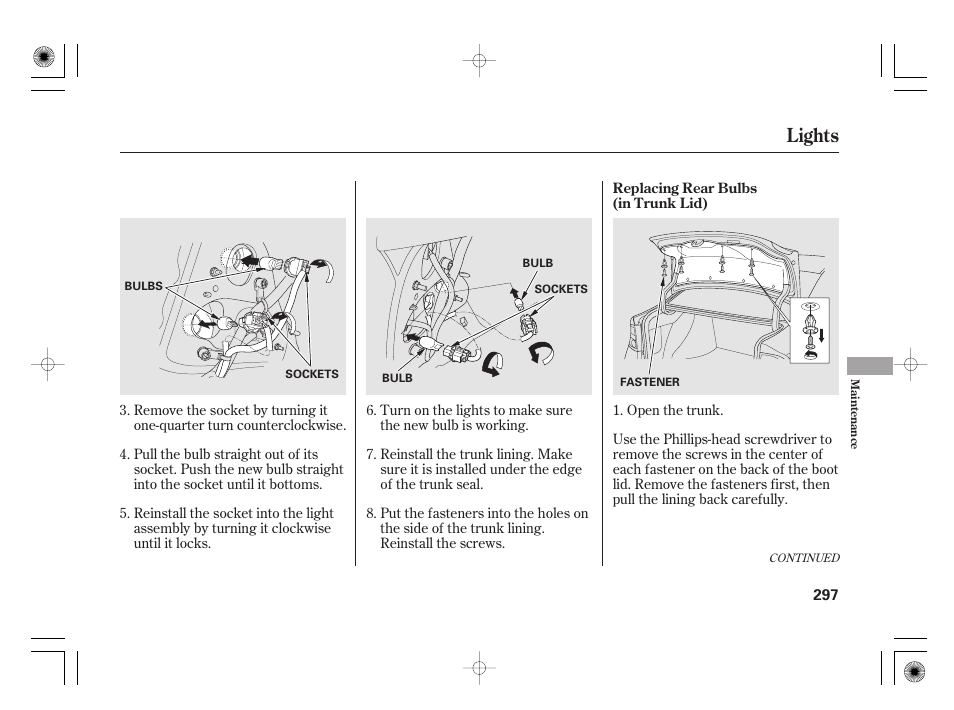 Lights | HONDA 2011 Civic Hybrid User Manual | Page 303 / 374