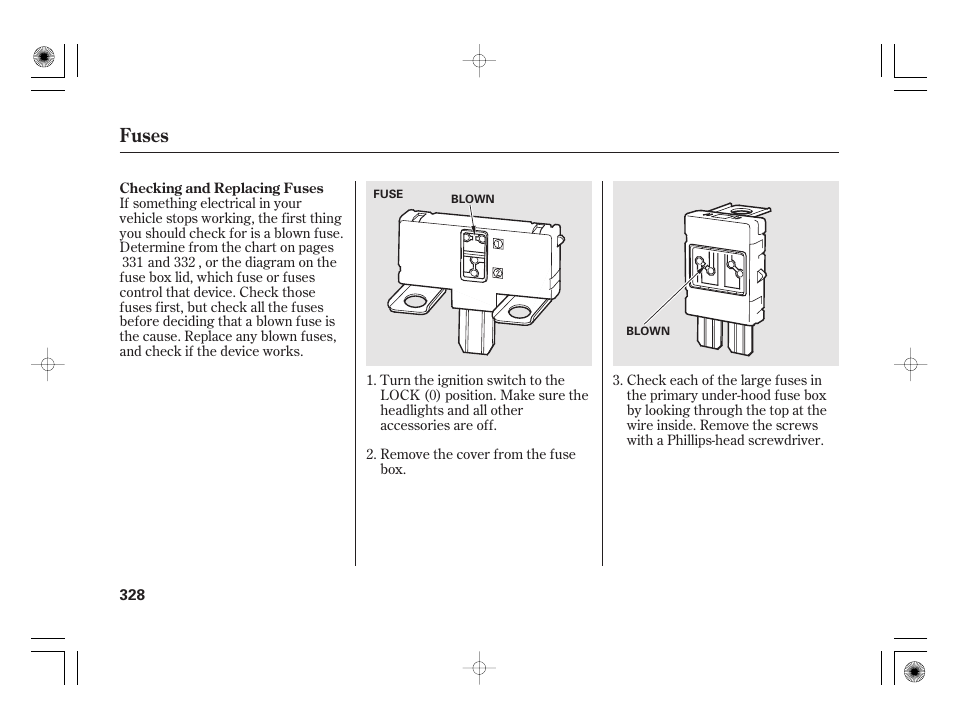 Fuses | HONDA 2011 Civic Hybrid User Manual | Page 334 / 374