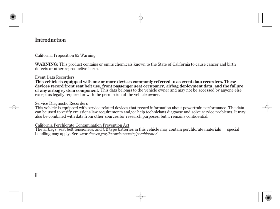 Introduction | HONDA 2011 Civic Hybrid User Manual | Page 4 / 374