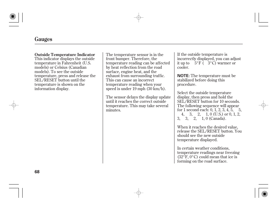 Gauges | HONDA 2011 Civic Hybrid User Manual | Page 74 / 374