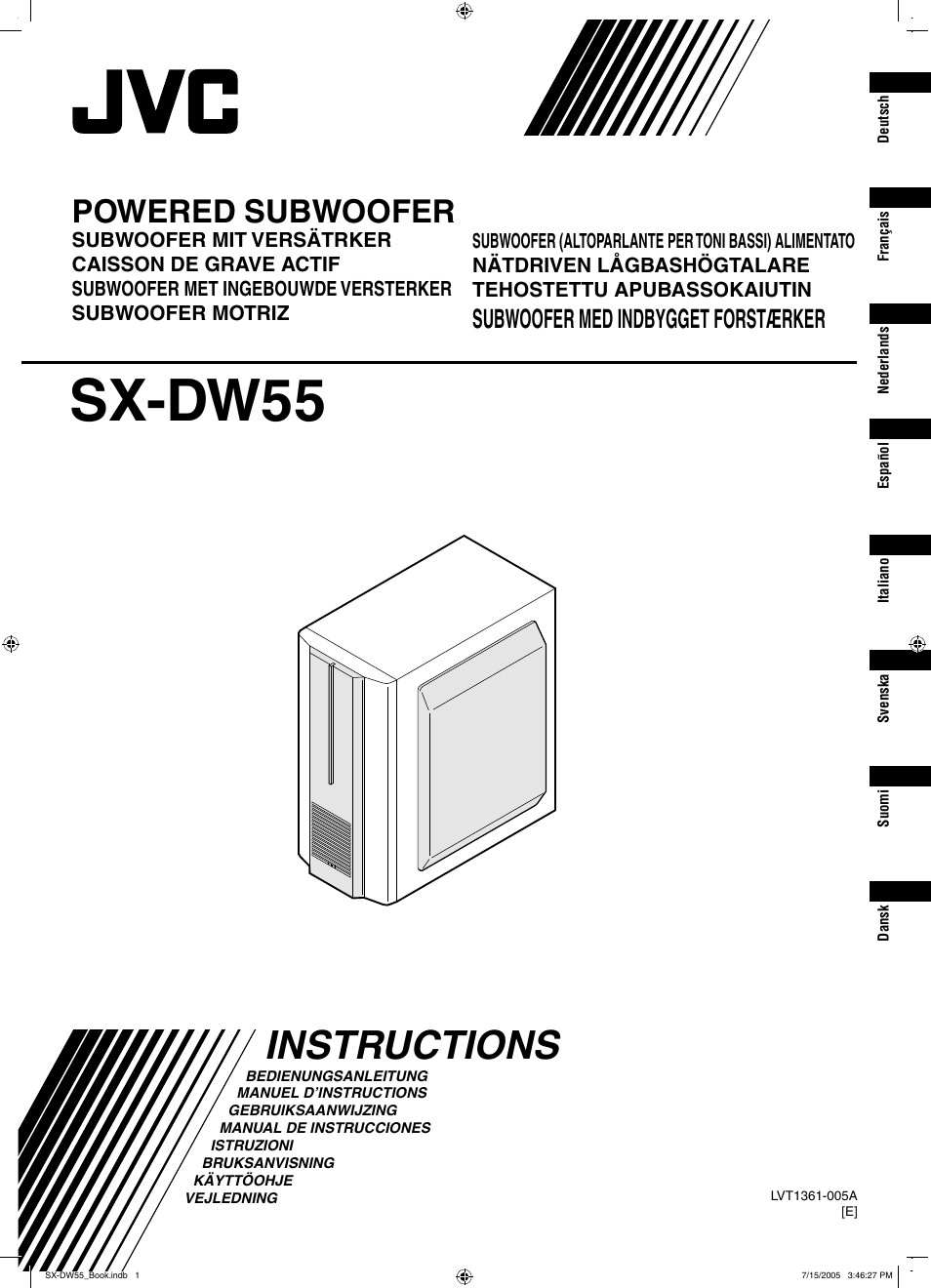 JVC SX-DW55 User Manual | 58 pages