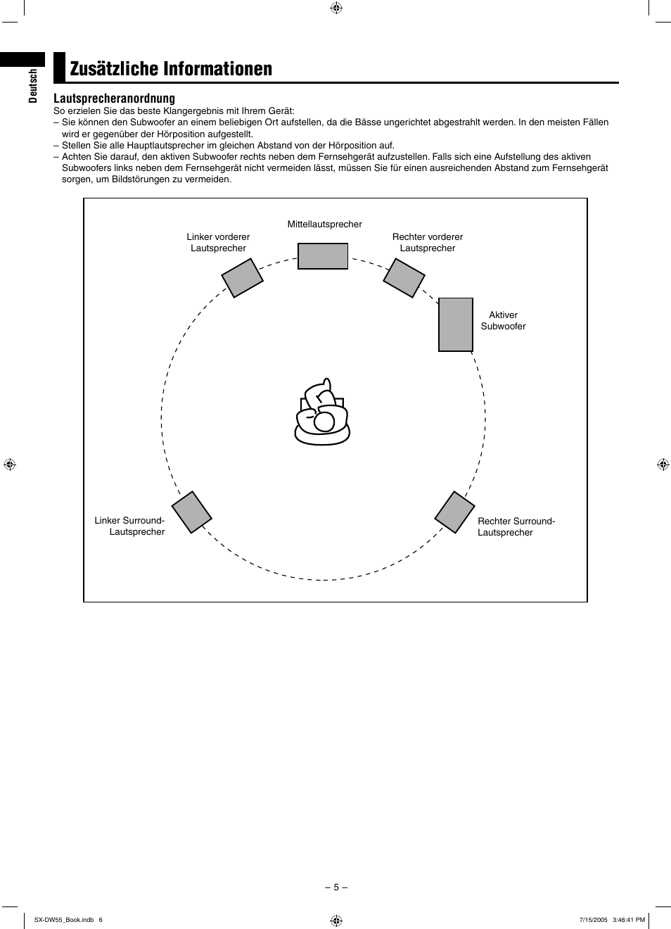 Zusätzliche informationen | JVC SX-DW55 User Manual | Page 14 / 58