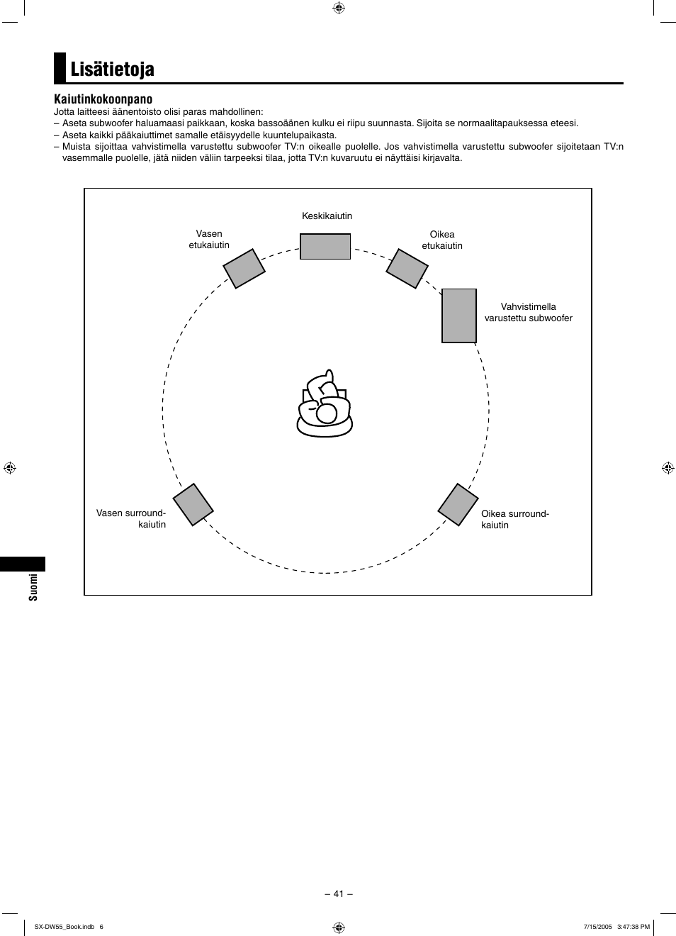 Lisätietoja | JVC SX-DW55 User Manual | Page 50 / 58