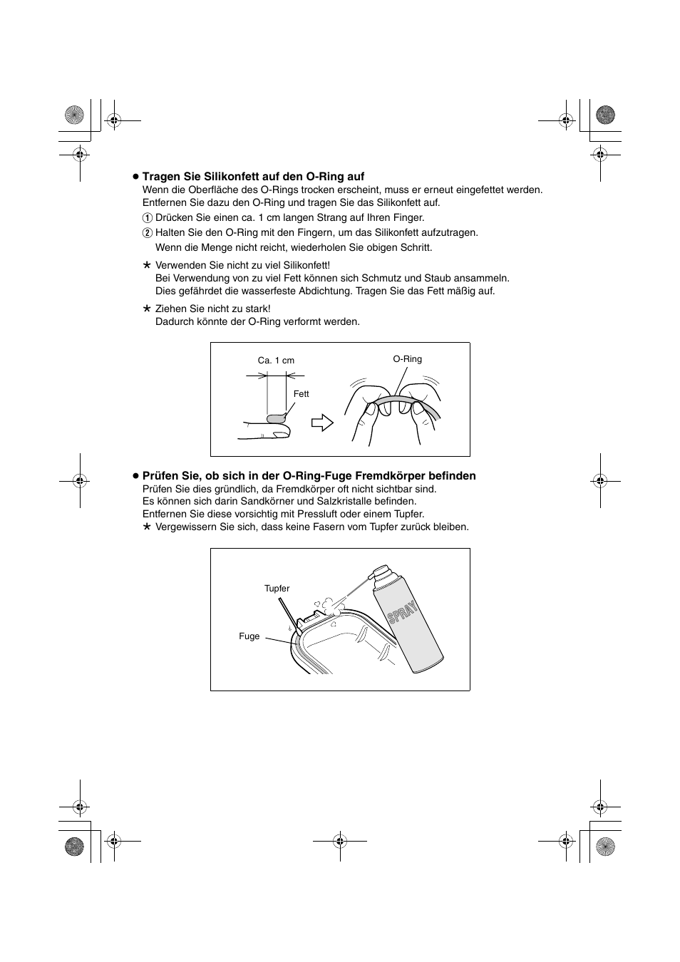 Spr ay | JVC WR-MG270 User Manual | Page 12 / 48