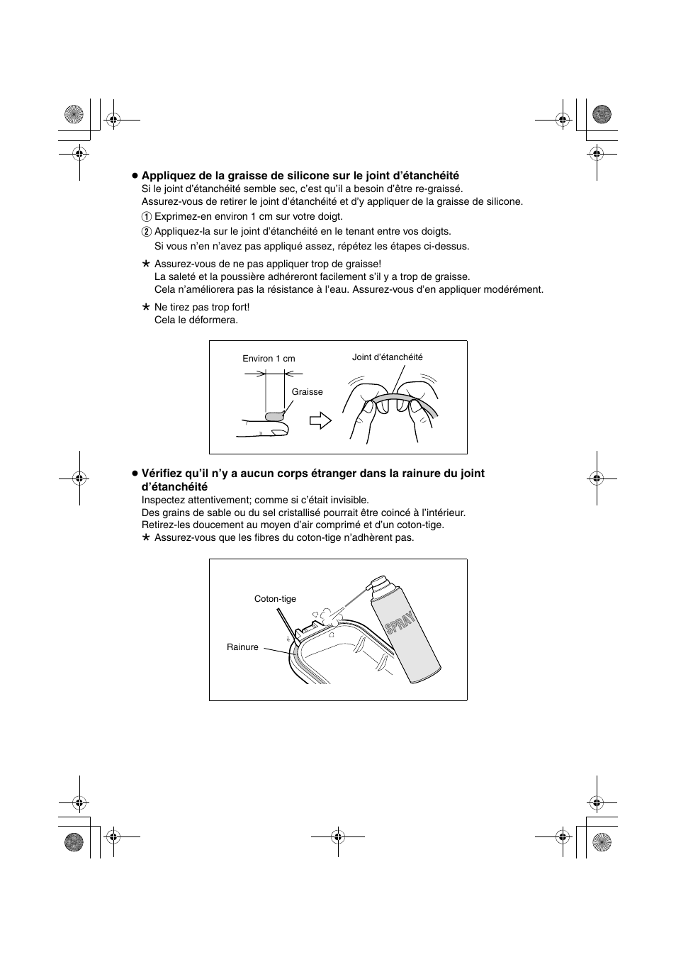 Spr ay | JVC WR-MG270 User Manual | Page 16 / 48
