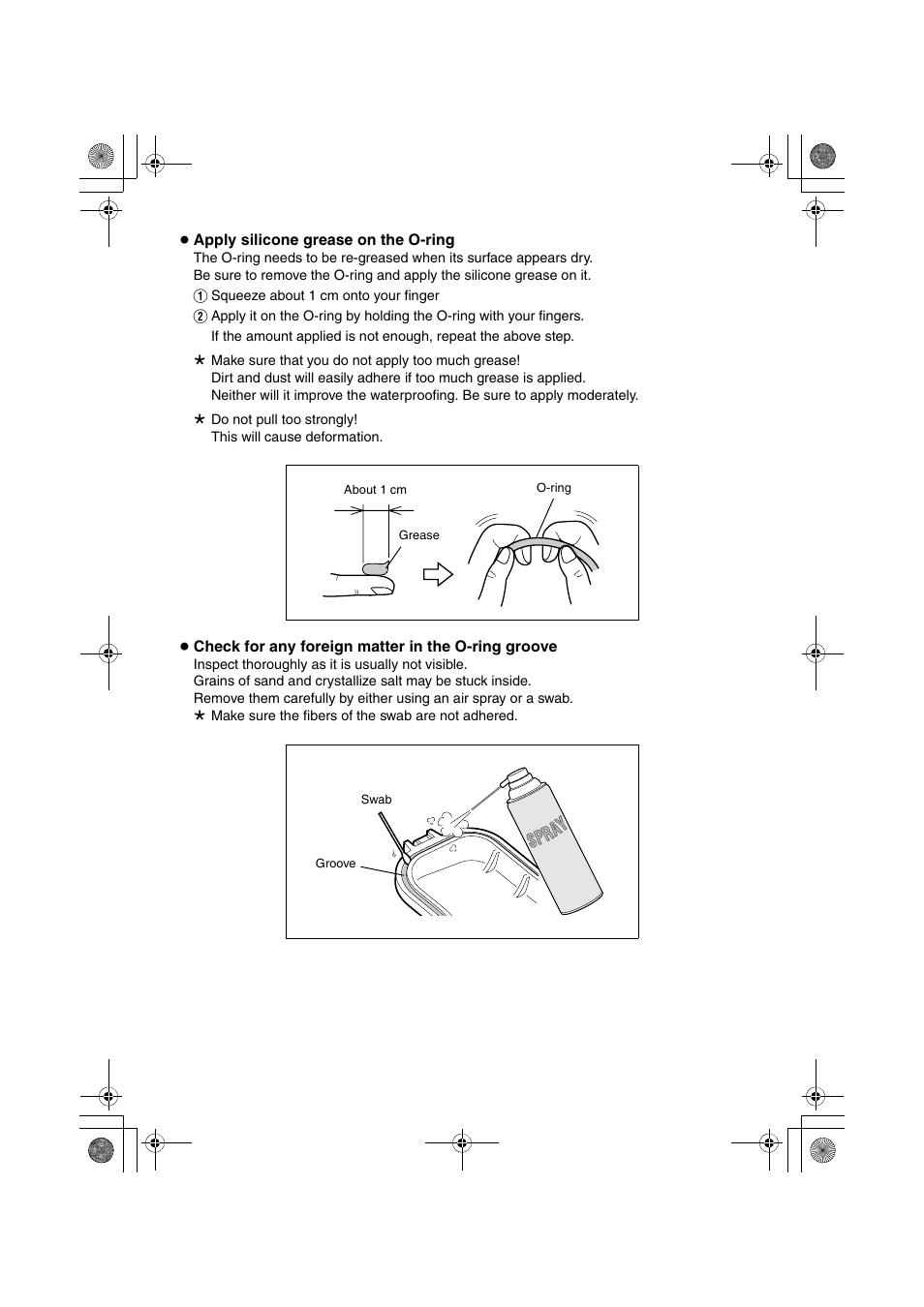 Spr ay | JVC WR-MG270 User Manual | Page 8 / 48