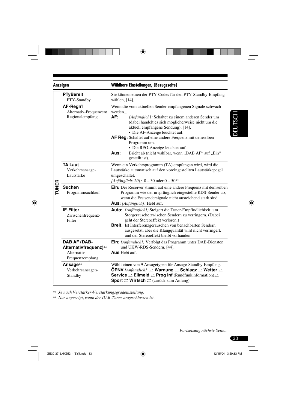 Deutsch | JVC KD-LHX552 User Manual | Page 85 / 159