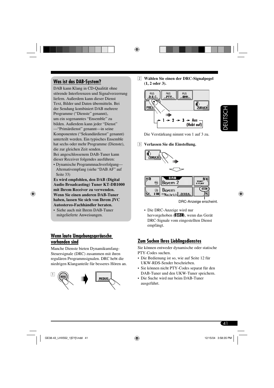 Deutsch | JVC KD-LHX552 User Manual | Page 93 / 159