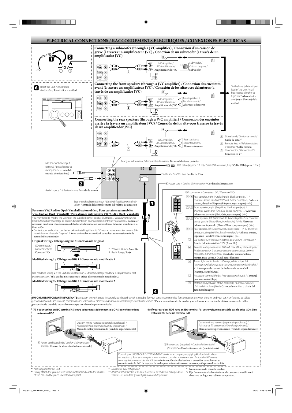JVC KW-XR811 User Manual | Page 2 / 6