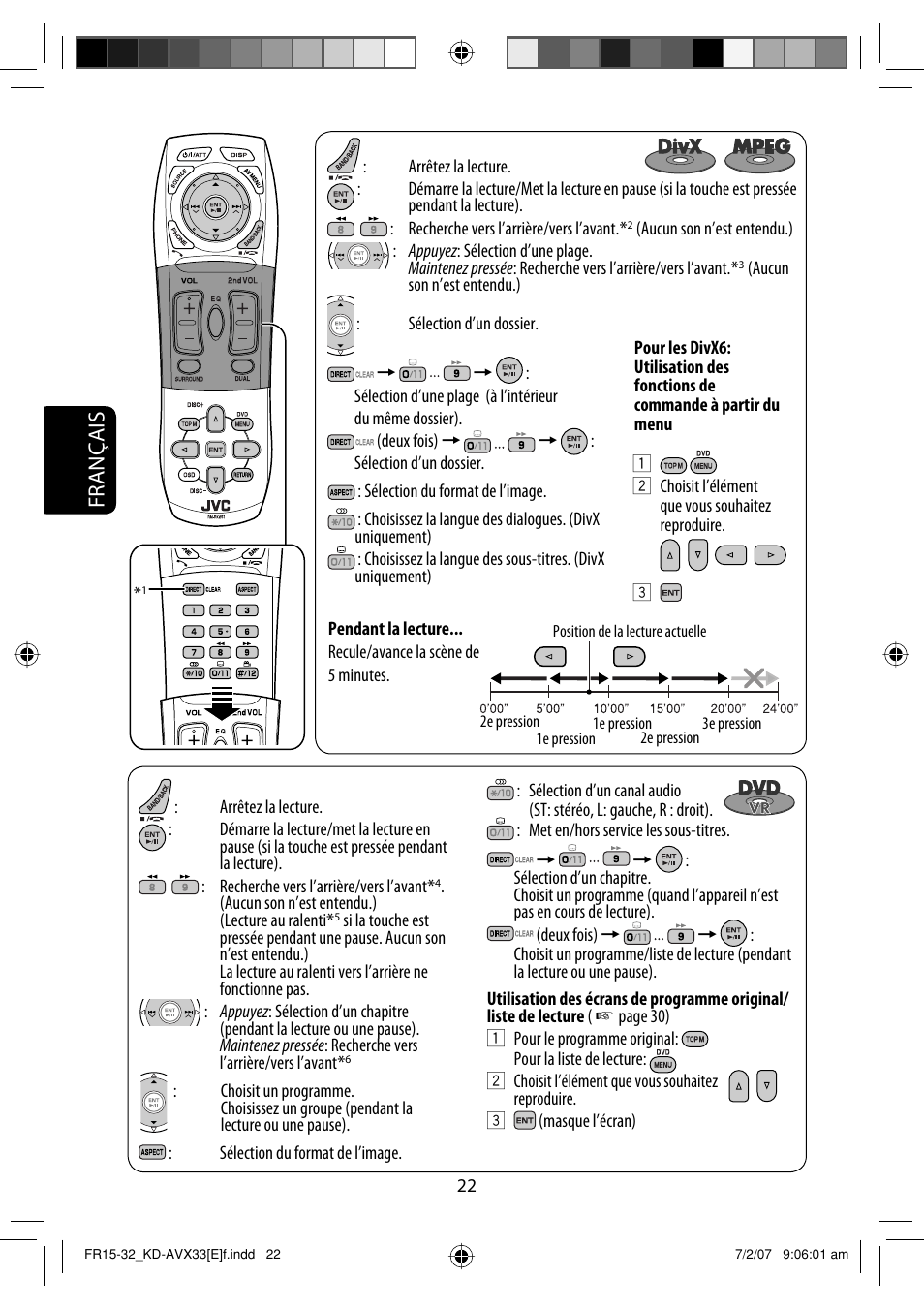 Français | JVC KD-AVX33 User Manual | Page 164 / 285