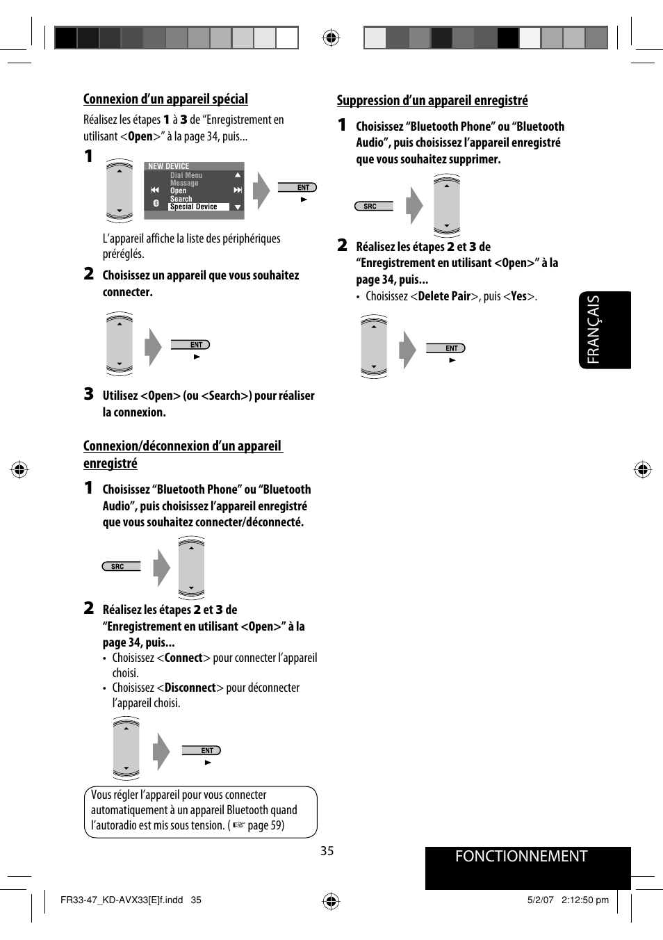 Fonctionnement, Français | JVC KD-AVX33 User Manual | Page 177 / 285