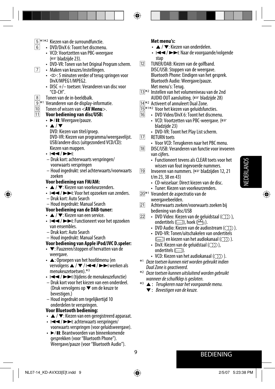 Bediening, Nederlands | JVC KD-AVX33 User Manual | Page 221 / 285