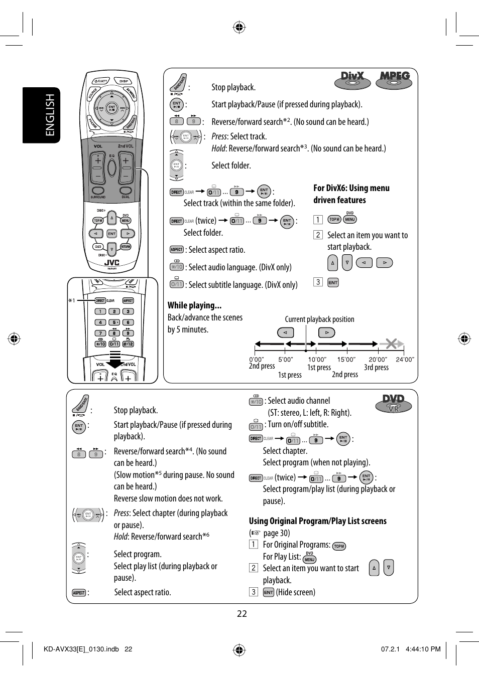 English | JVC KD-AVX33 User Manual | Page 24 / 285