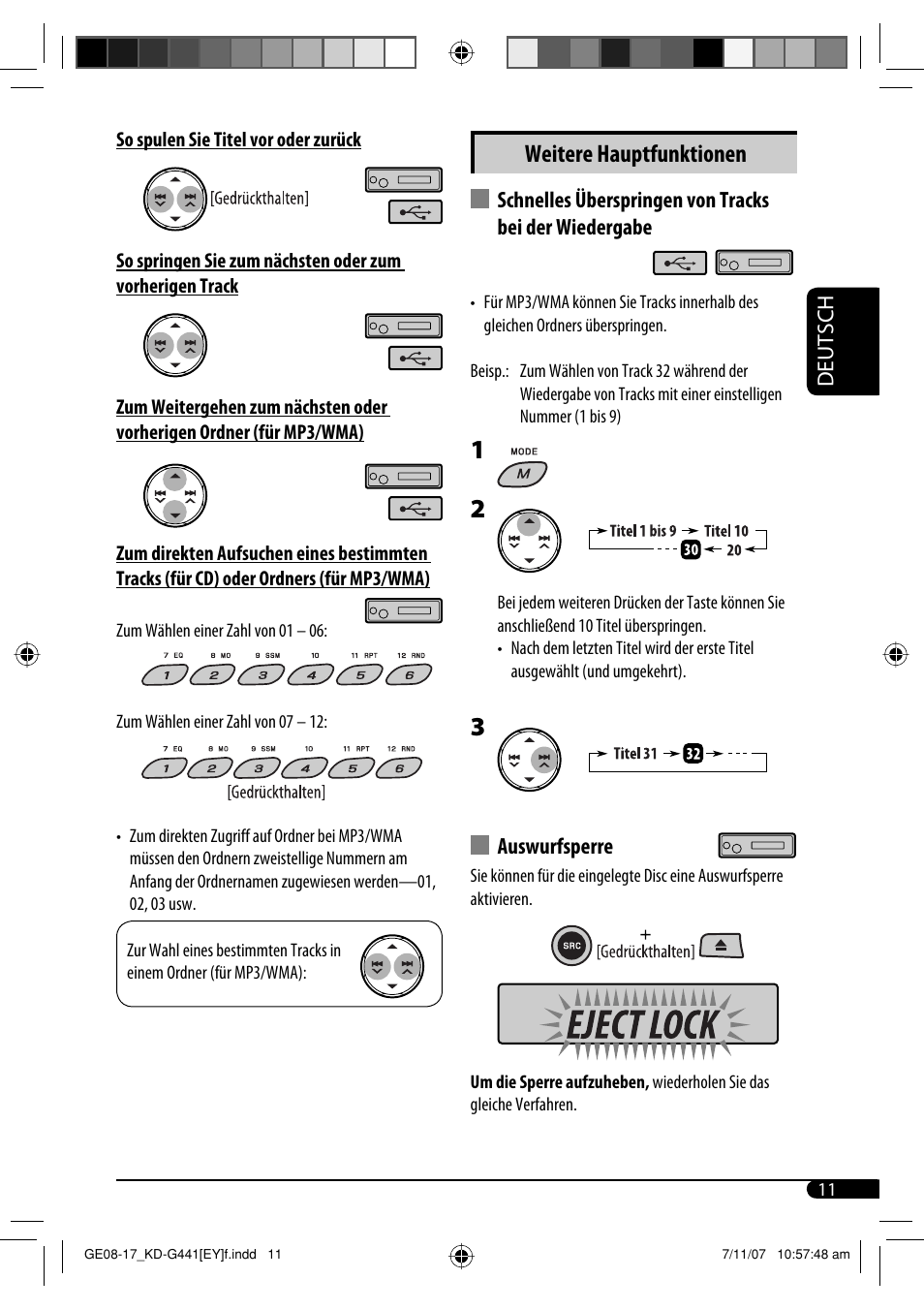Weitere hauptfunktionen | JVC KD-G441 User Manual | Page 35 / 74