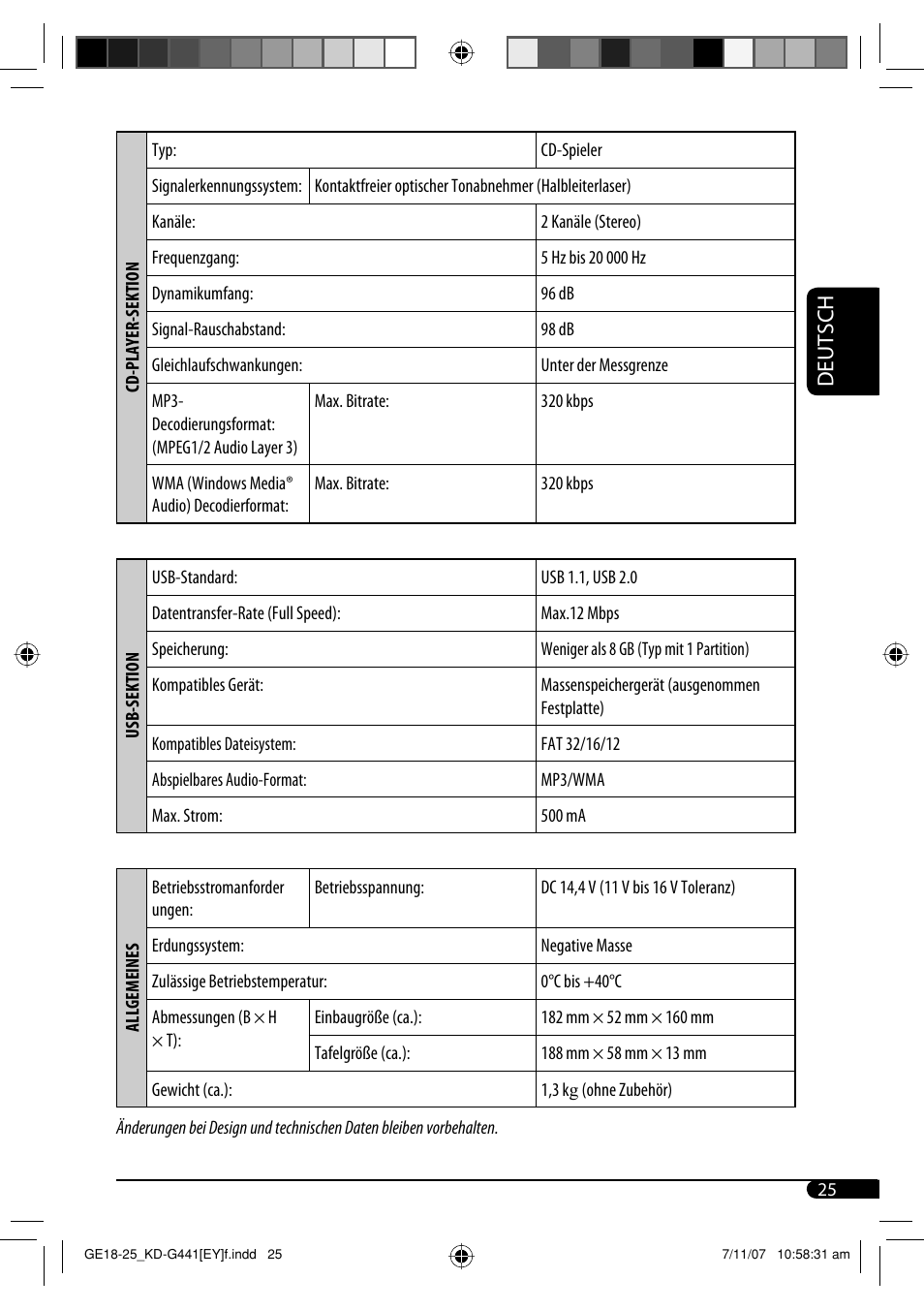 Deutsch | JVC KD-G441 User Manual | Page 49 / 74