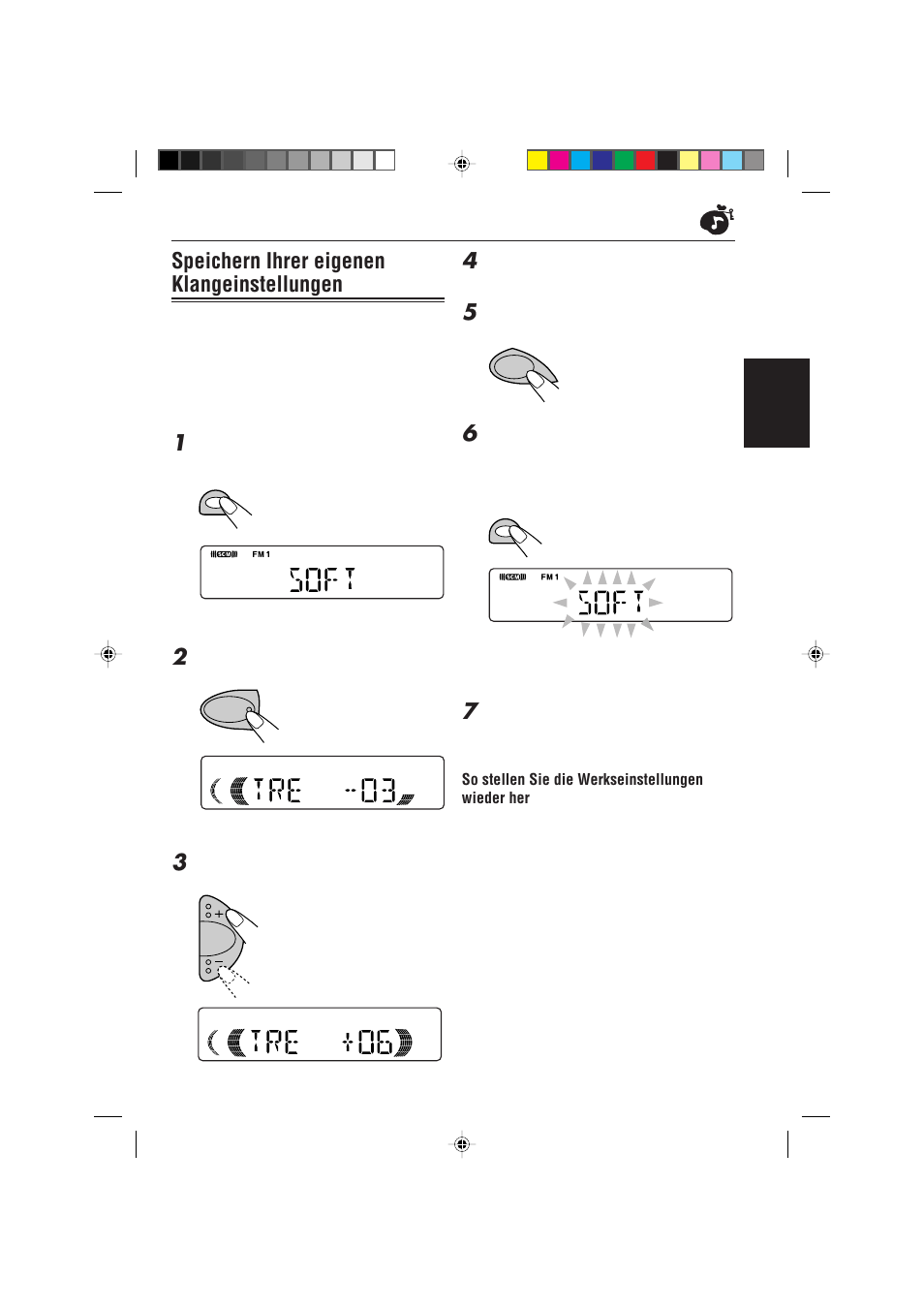 Speichern ihrer eigenen klangeinstellungen | JVC KD-S621 User Manual | Page 35 / 82