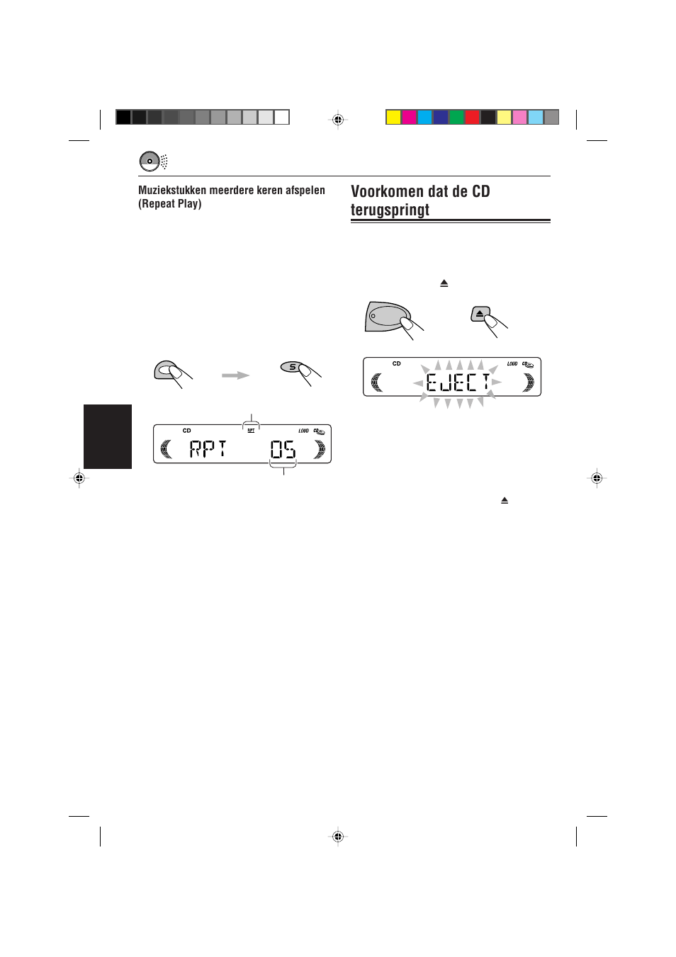 Voorkomen dat de cd terugspringt, Nederlands | JVC KD-S621 User Manual | Page 72 / 82