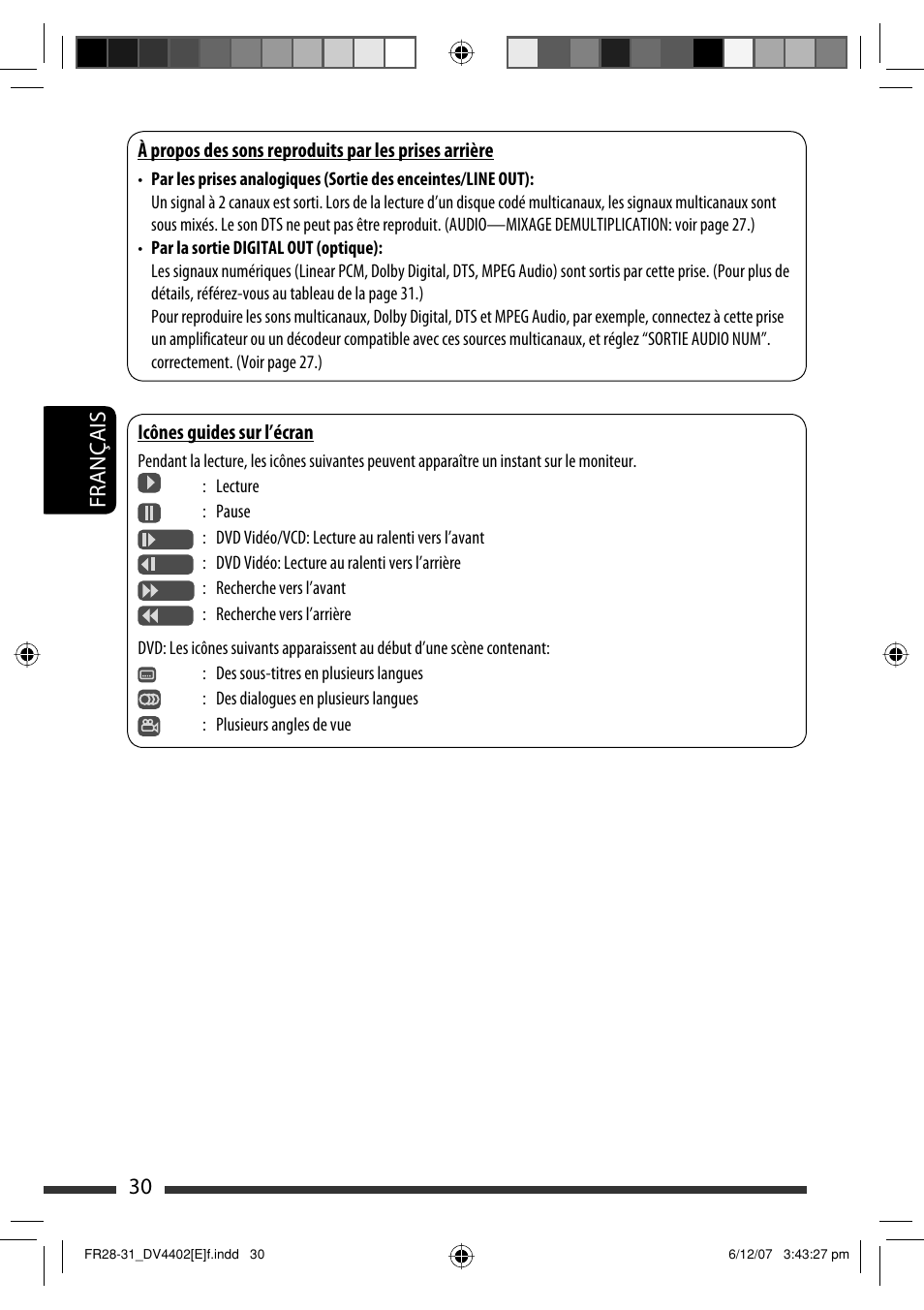 30 français | JVC KD-DV4402 User Manual | Page 102 / 147