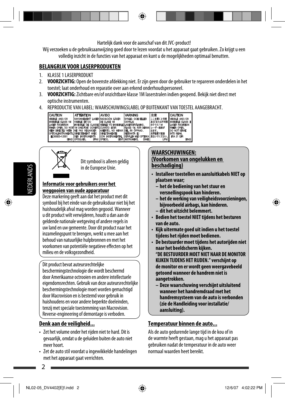 2nederlands | JVC KD-DV4402 User Manual | Page 110 / 147
