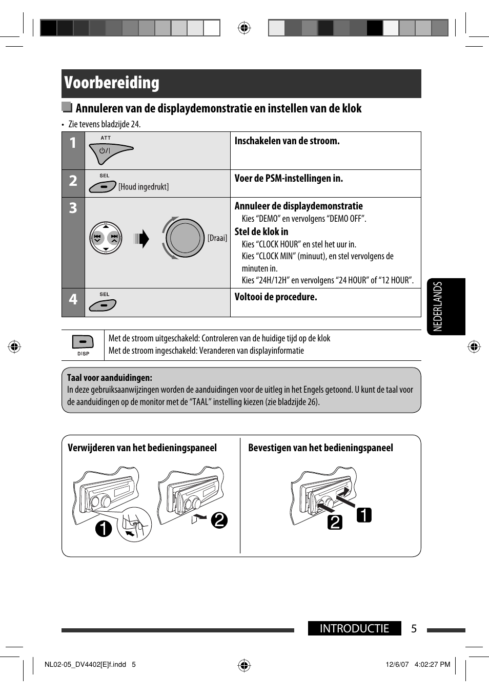 Voorbereiding | JVC KD-DV4402 User Manual | Page 113 / 147