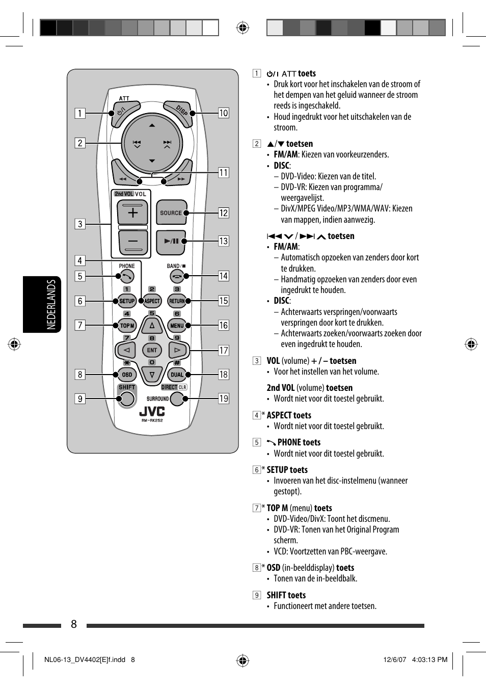 8nederlands | JVC KD-DV4402 User Manual | Page 116 / 147