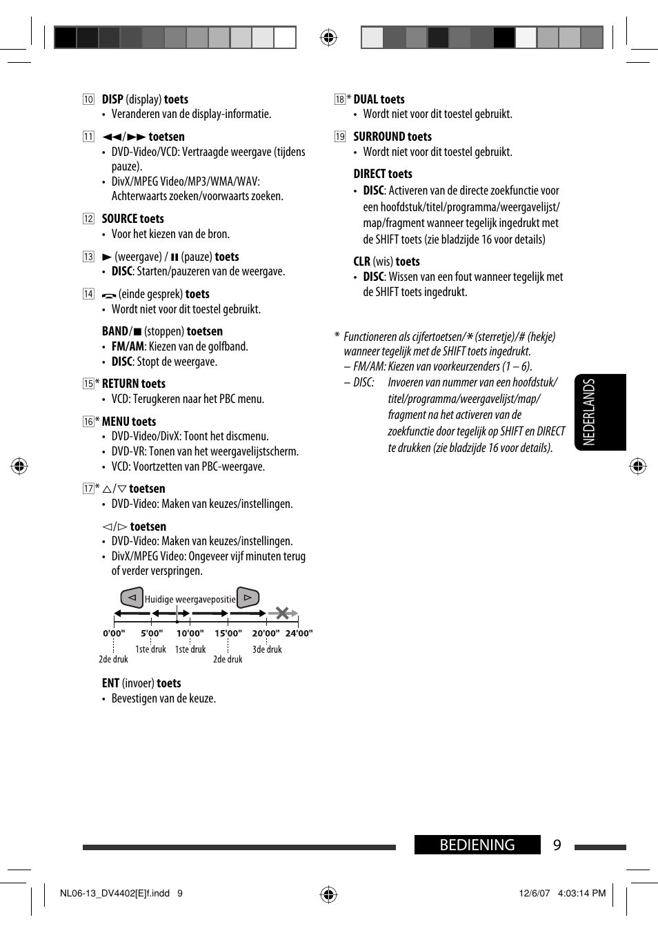 9bediening nederlands | JVC KD-DV4402 User Manual | Page 117 / 147