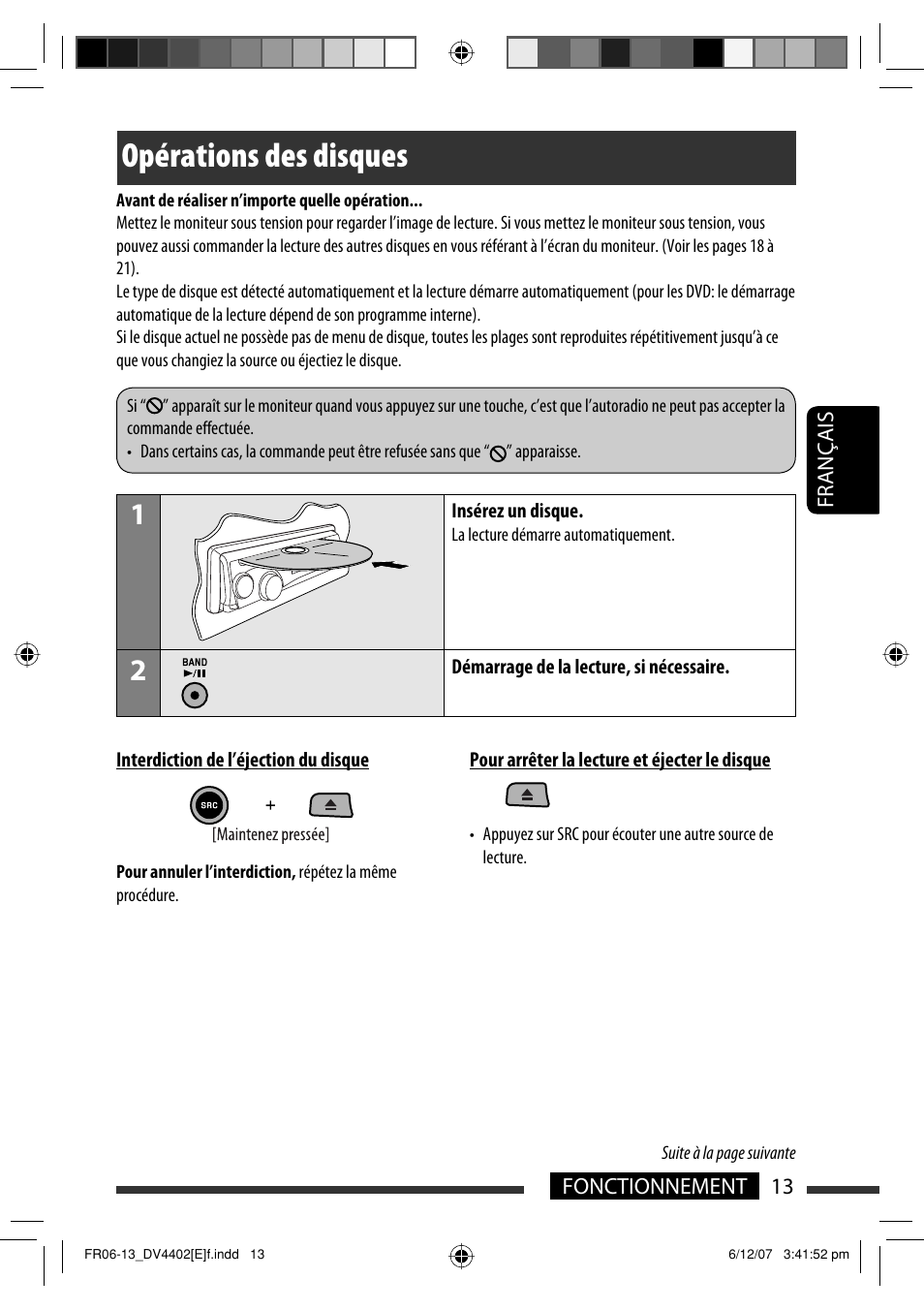Opérations des disques | JVC KD-DV4402 User Manual | Page 85 / 147