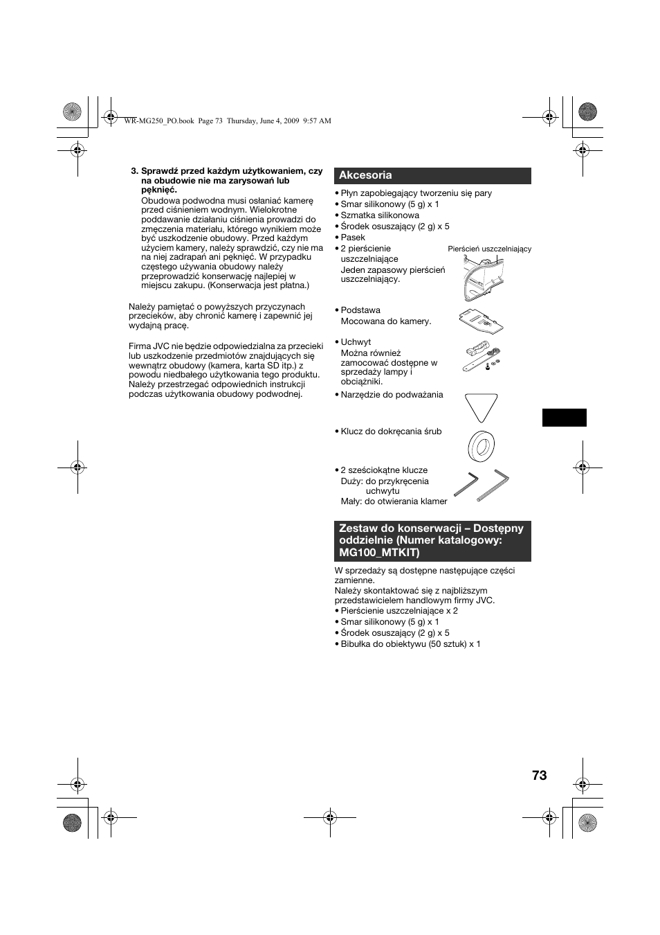 Akcesoria | JVC WR-MG250 User Manual | Page 73 / 104