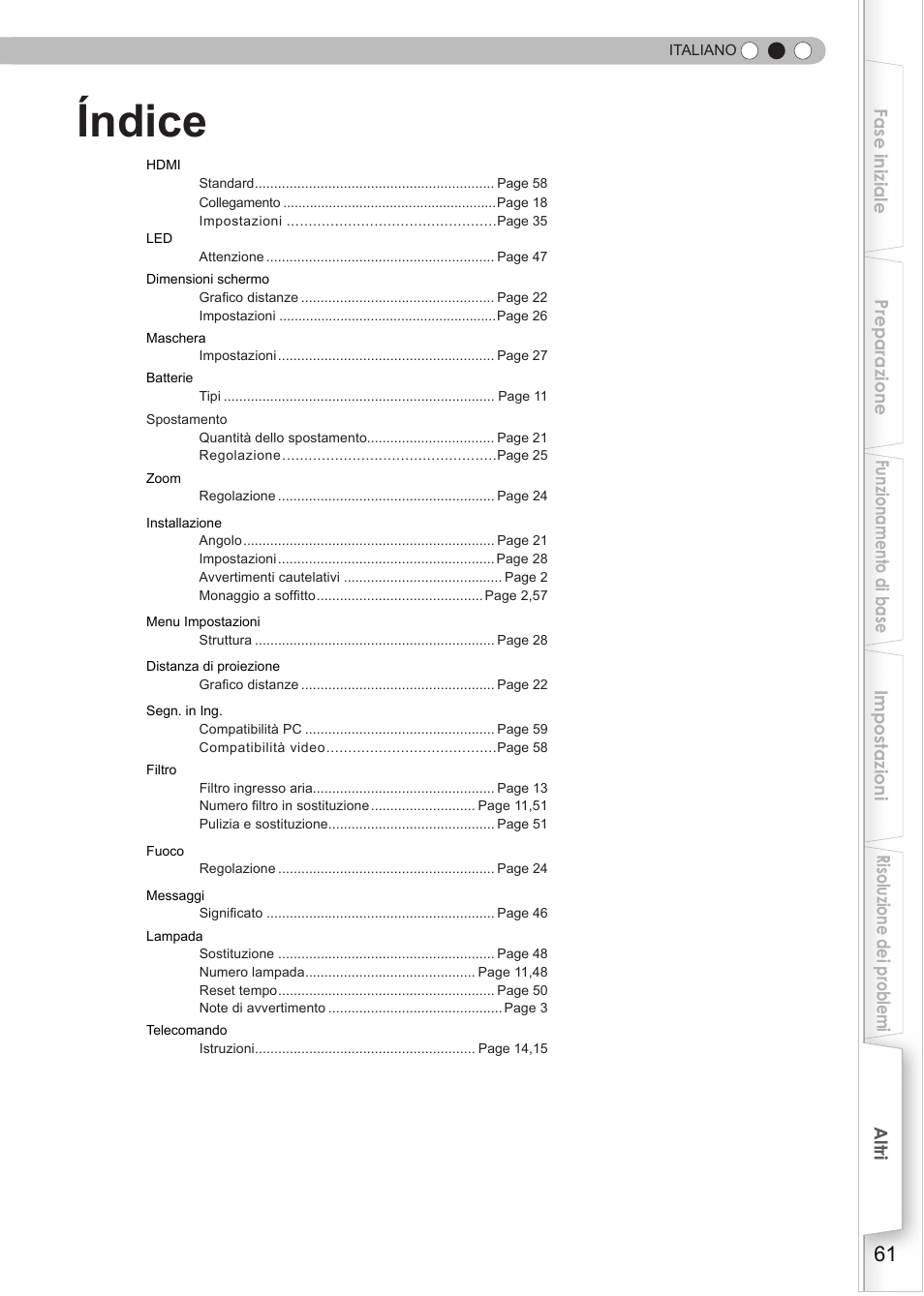 Índice, Indice | JVC DLA-HD990 User Manual | Page 123 / 185