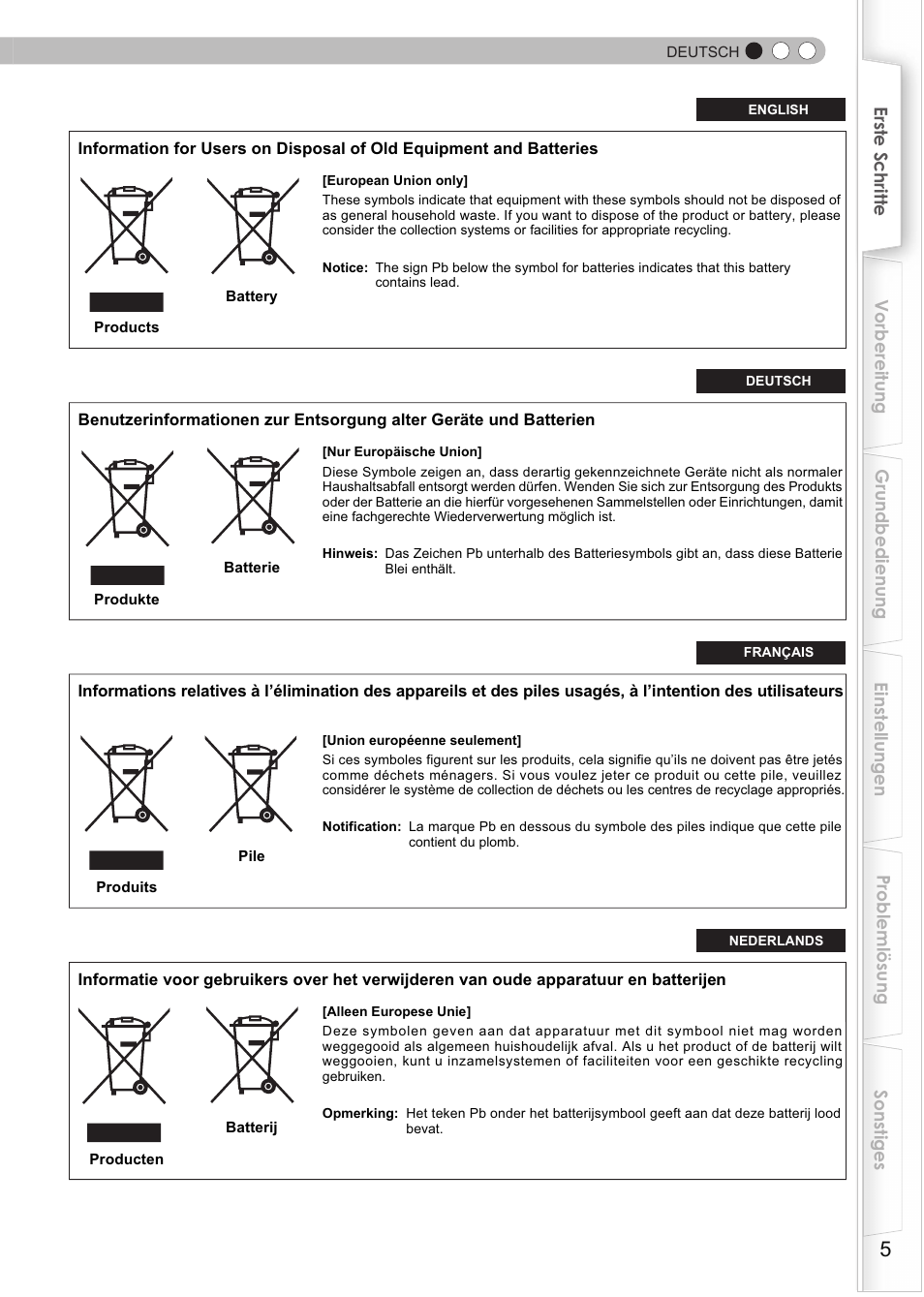 JVC DLA-HD990 User Manual | Page 5 / 185
