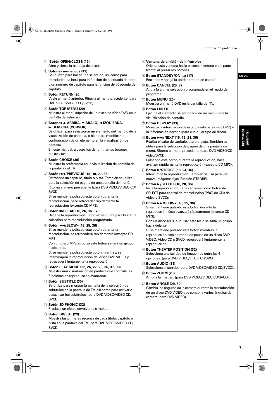 JVC XV-E112 User Manual | Page 111 / 206