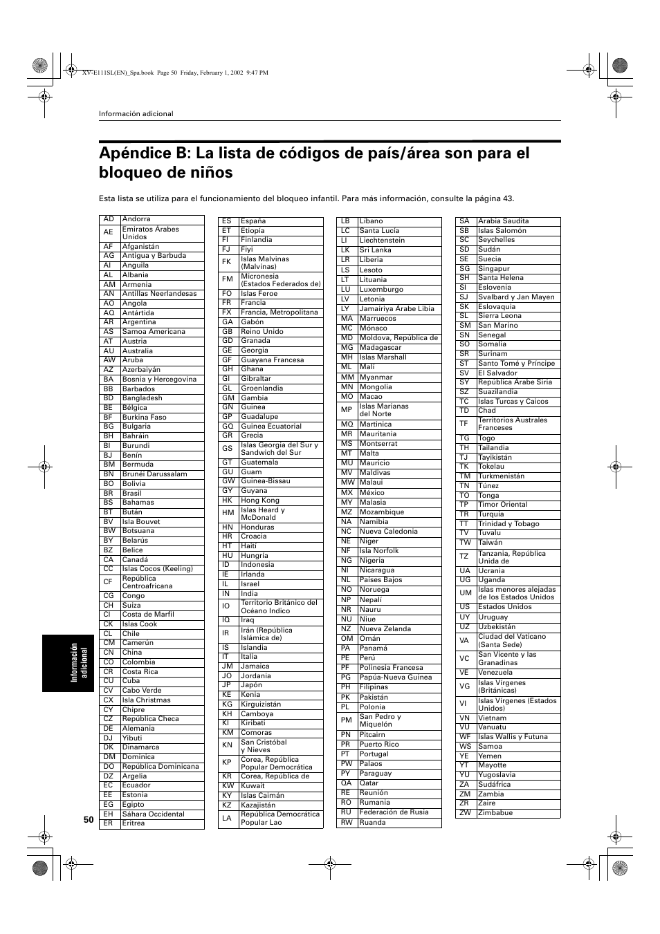 JVC XV-E112 User Manual | Page 154 / 206