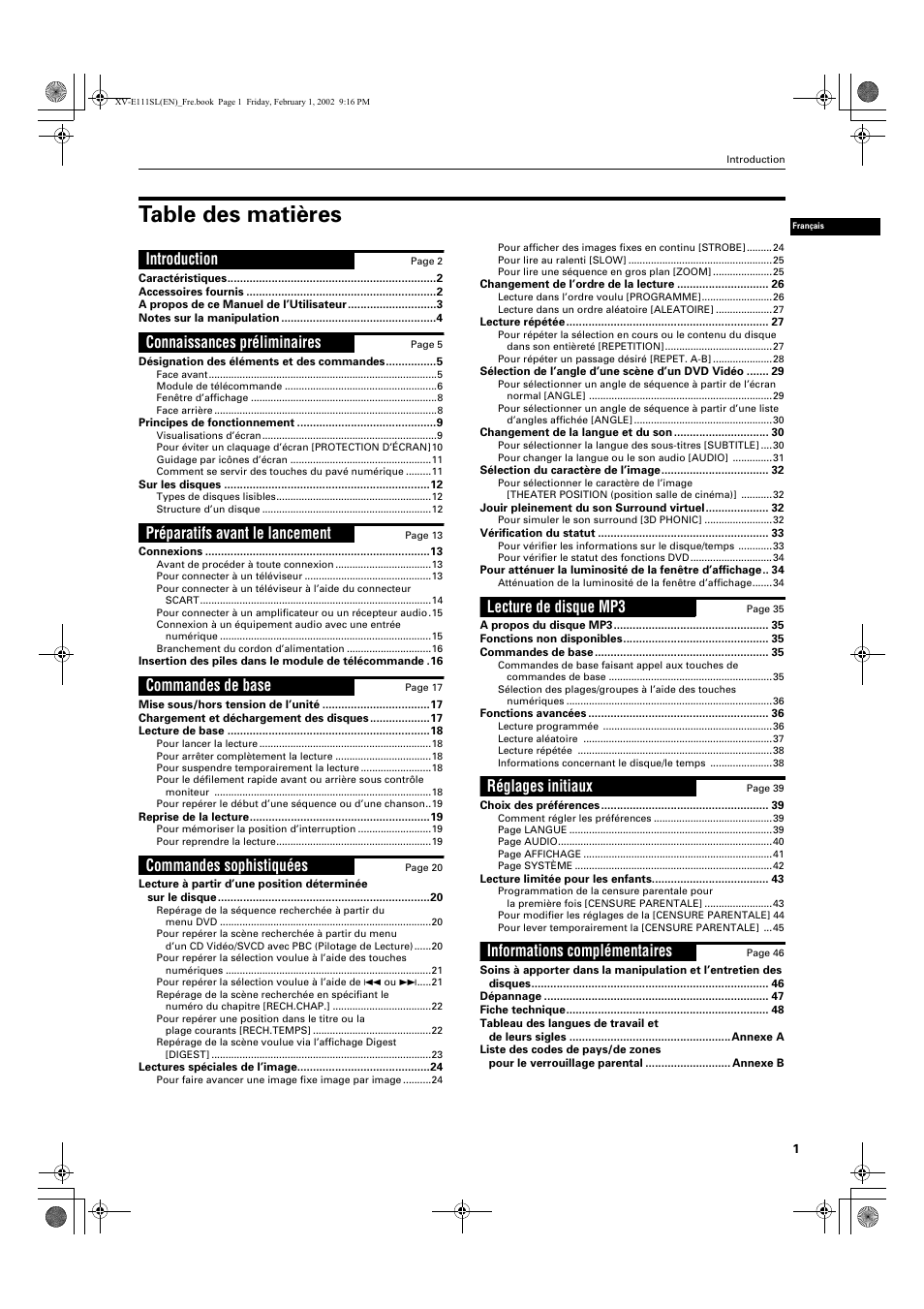 JVC XV-E112 User Manual | Page 55 / 206