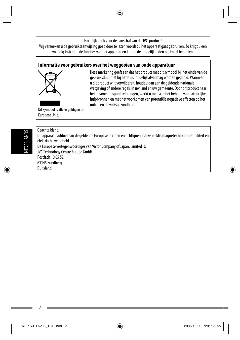Nederlands | JVC KS-BTA200 User Manual | Page 100 / 293