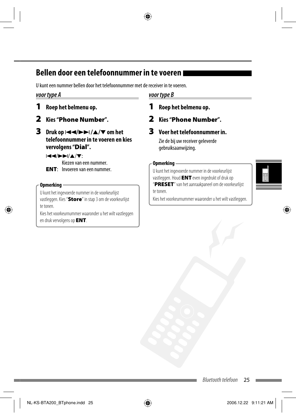 Bellen door een telefoonnummer in te voeren | JVC KS-BTA200 User Manual | Page 123 / 293