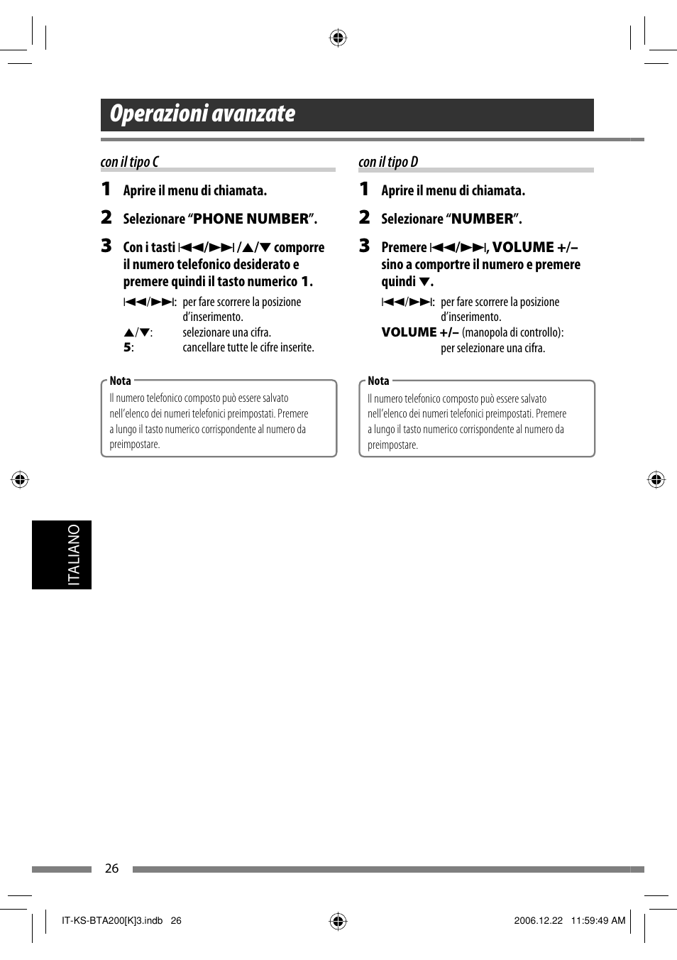 Operazioni avanzate | JVC KS-BTA200 User Manual | Page 188 / 293