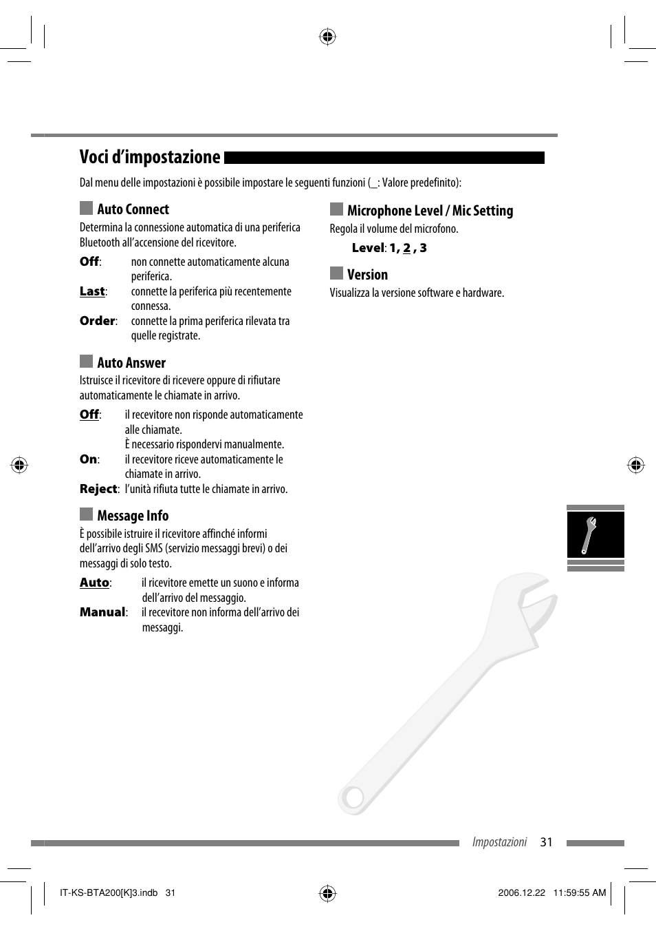 Voci d’impostazione | JVC KS-BTA200 User Manual | Page 193 / 293