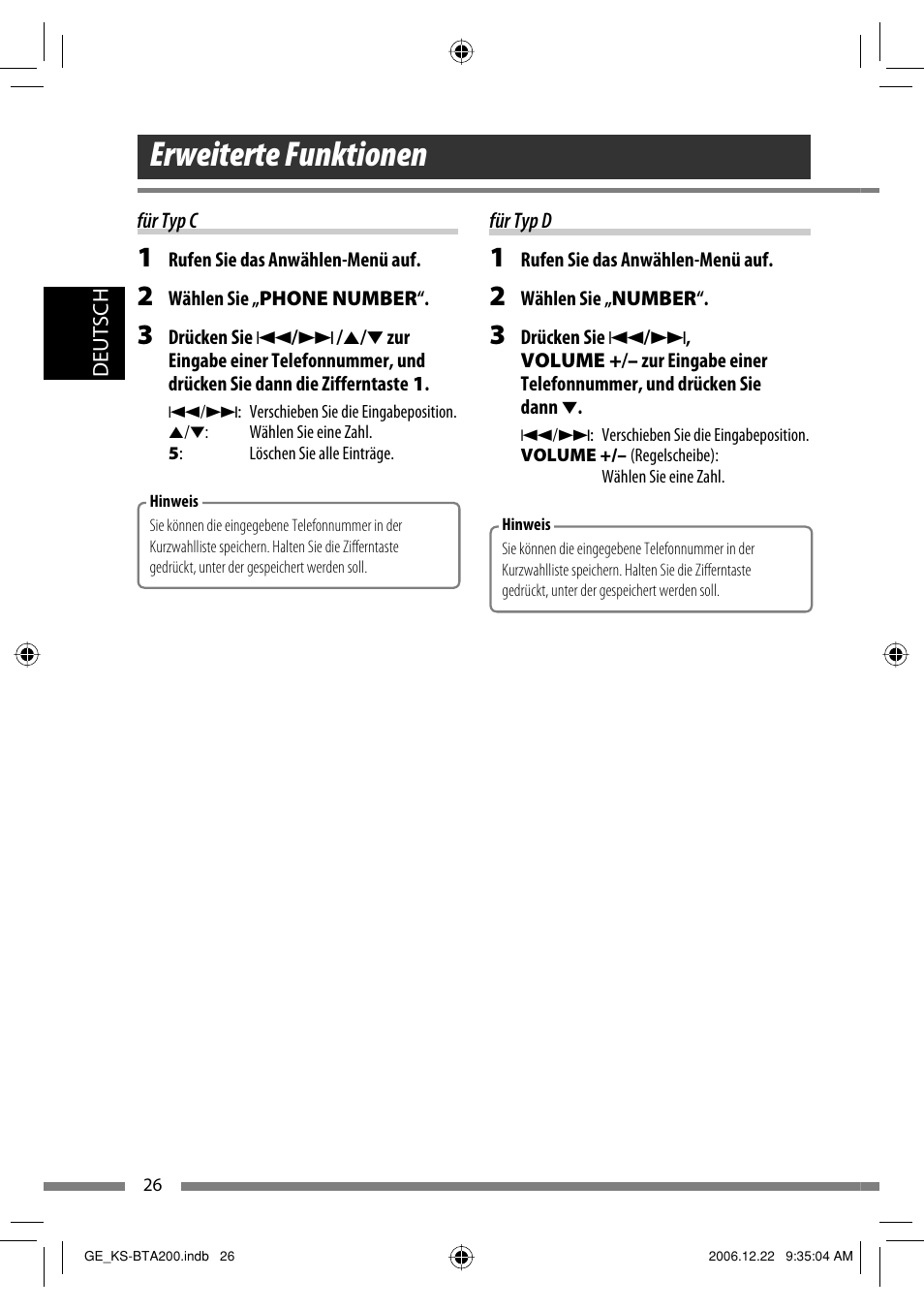 Erweiterte funktionen | JVC KS-BTA200 User Manual | Page 60 / 293