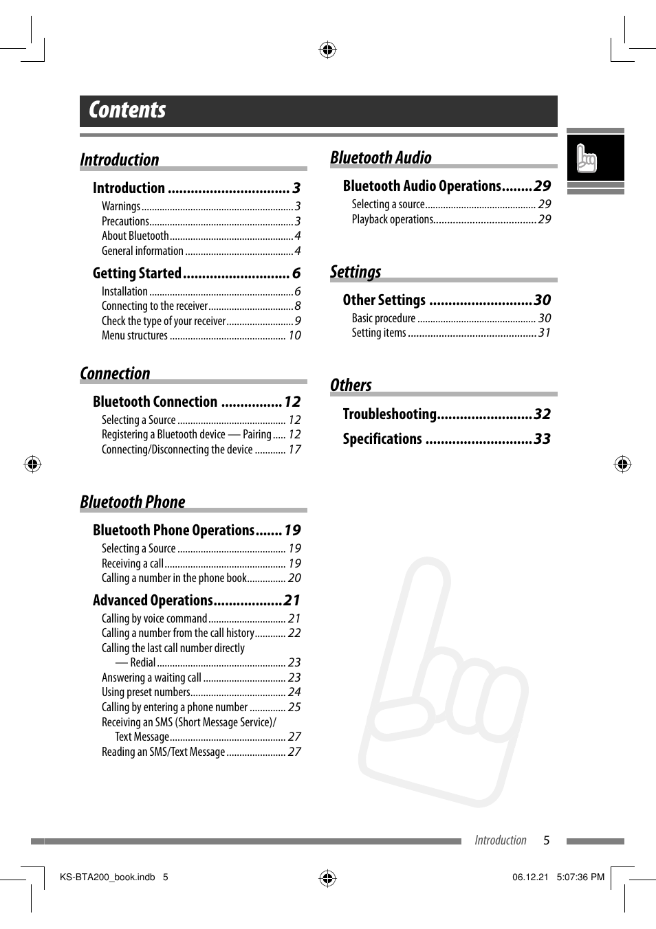 JVC KS-BTA200 User Manual | Page 7 / 293